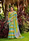 Purvi By Sr Soft Cotton Printed Weaving Border Saree Wholesale In India